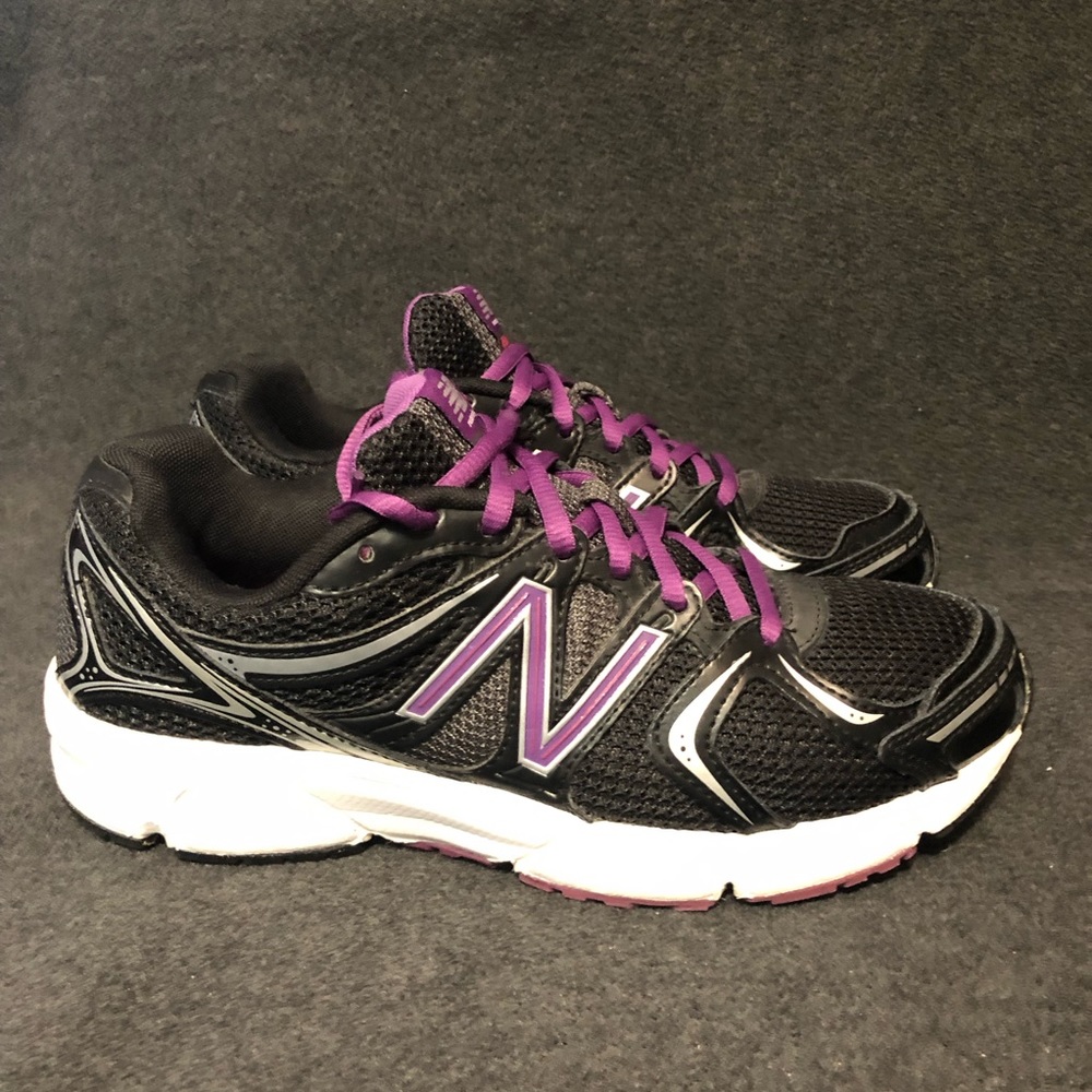 New Balance Womens 490 V2 W490GCL2 Black Purple Running Shoes Sneaker Size 8.5B
